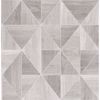 Picture of Simpson Light Grey Geometric Wood Wallpaper