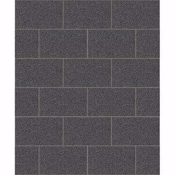 Picture of Neale Black Subway Tile Wallpaper