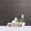 Picture of Neale Black Subway Tile Wallpaper