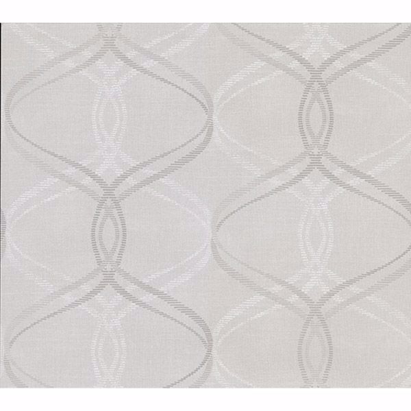 Picture of Fleance Light Grey Ogee Wallpaper