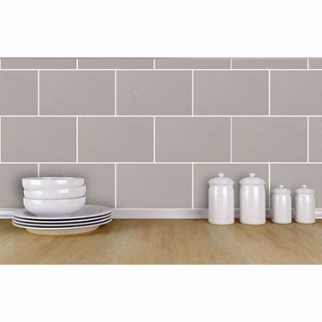 Show details for Angelo Grey Subway Tile Wallpaper