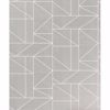 Picture of Malvolio Silver Geometric Wallpaper