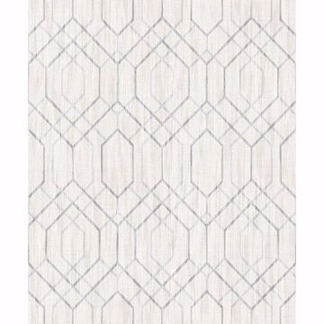 2838-AW87736 - Lyla Off-White Trellis Wallpaper - by Decorline