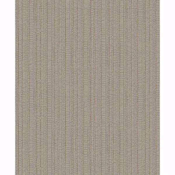 Picture of Kinsley Coffee Textured Stripe Wallpaper