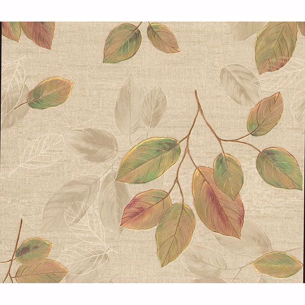 25 Di Dorado Green Leaf Toss Wallpaper By Advantage