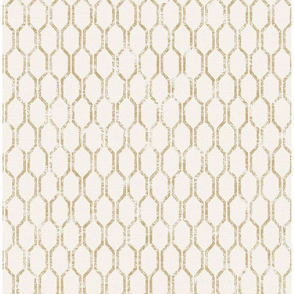 Picture of Elodie Gold Geometric Wallpaper