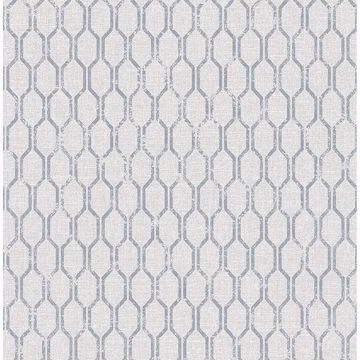 Picture of Elodie Light Grey Geometric Wallpaper