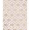 Picture of Augustin Rose Gold Geometric Wallpaper