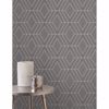 Picture of Adaline Taupe Geometric Wallpaper