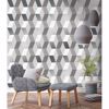 Picture of Rochelle Grey Geometric Wallpaper