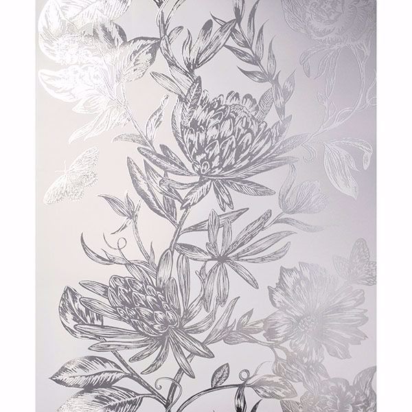 Picture of Marquis Grey Floral Wallpaper