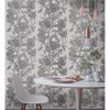 Picture of Marquis Grey Floral Wallpaper