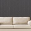 Picture of Torpa Charcoal Geometric Wallpaper