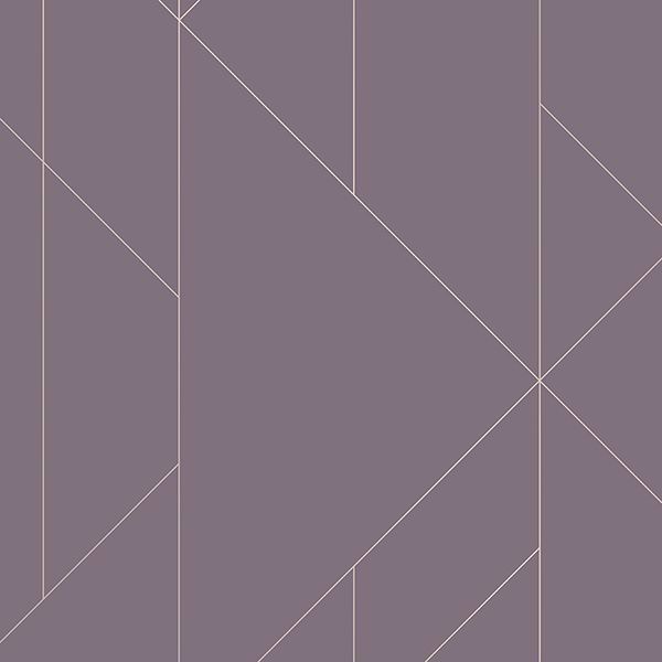 Picture of Torpa Purple Geometric Wallpaper