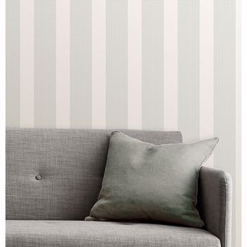 Show details for Visby Mint Stripe Wallpaper