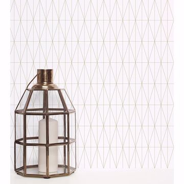 Show details for Tofta Off-white Geometric Wallpaper