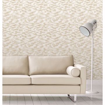 Show details for Kalmar Beige Hazy Stripe Wallpaper