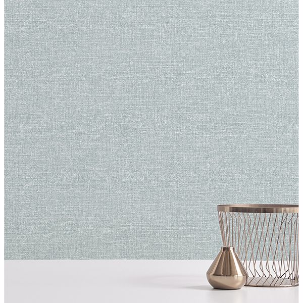 288925238 Asa Teal Linen Texture Wallpaper by AStreet Prints