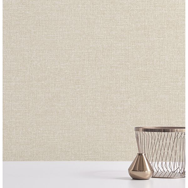 2889-25241 - Asa Beige Linen Texture Wallpaper - by A-Street Prints