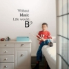 Picture of Life Without Music Wall Quote Decals