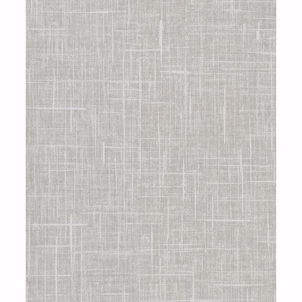 Picture of Stannis Grey Linen Texture Wallpaper