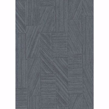 Picture of Kensho Charcoal Parquet Wood Wallpaper