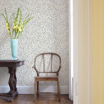 Show details for Giverny Multicolor Miniature Floral Wallpaper