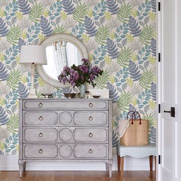 Show details for Palomas Multicolor Botanical Wallpaper