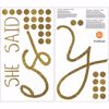 Picture of She Said Yes Wall Quote Decals