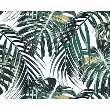 Show details for Tropical Leaves Wall Mural