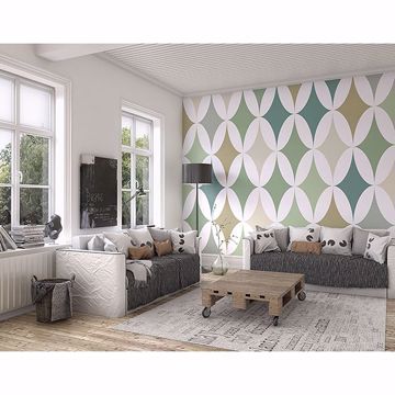 Show details for Green Formation Wall Mural