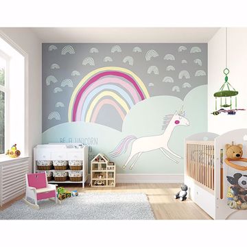 Show details for Unicorn Wall Mural