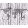 Picture of World Map Timber Wall Mural
