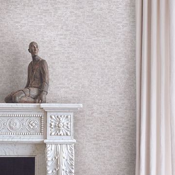 Show details for Belvedere Ivory Faux Slate Wallpaper