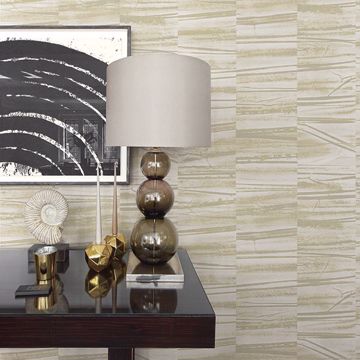 Show details for Lithos Light Yellow Geometric Marble Wallpaper
