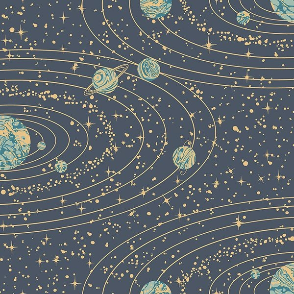 Picture of Orbit Navy Celestial Wallpaper