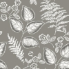 Picture of Grey Foliage Peel and Stick Wallpaper
