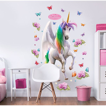 Show details for Magical Unicorn Large Character Wall Stickers