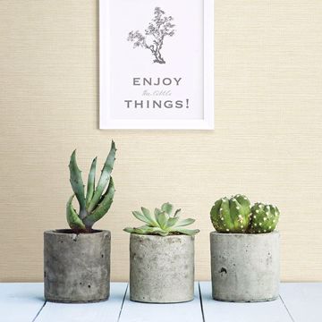 Show details for Agave Yellow Faux Grasscloth Wallpaper