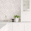 Picture of Instep Pewter Abstract Geometric Wallpaper