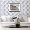Picture of Babylon Blue Abstract Floral Wallpaper
