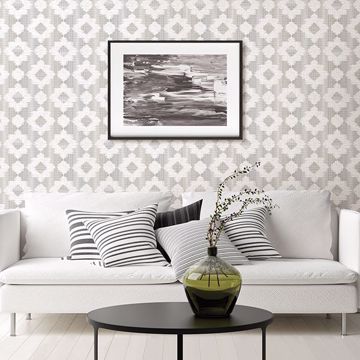 Show details for Babylon Metallic Abstract Floral Wallpaper