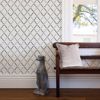 Picture of Allotrope Charcoal Linen Geometric Wallpaper