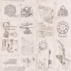Picture of Schizzi Papiro Beige Sketch Wallpaper