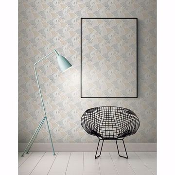 Show details for Katya Grey Fish Wallpaper