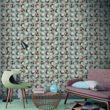 Show details for Mattel Grey Sphere Wallpaper