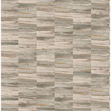 Picture of Hugo Neutral Faux Wood Wallpaper