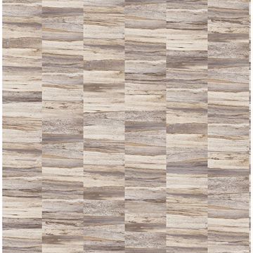Picture of Hugo Cream Faux Wood Wallpaper