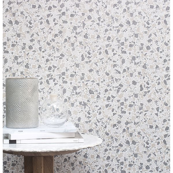 2900-24955 - Aldrich Multicolor Terrazzo Wallpaper - by Fine Decor