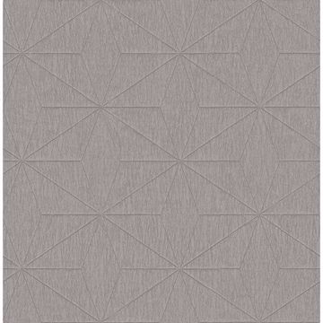 Picture of Bernice Taupe Geometric Wallpaper